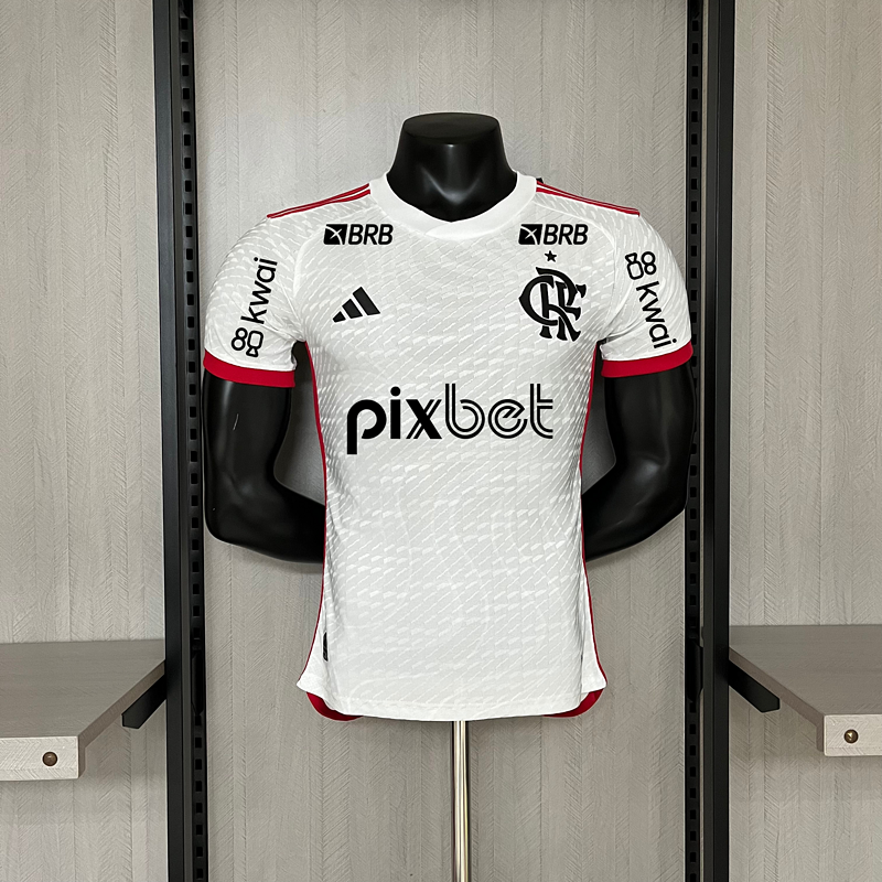 Camisa Flamengo Branca Patrocínio 2024/2025